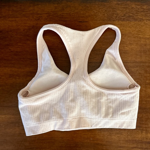 Athleta Pink Blush Ribbed Sports Bra | Size S - Picture 2 of 5